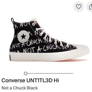 Converse Kids' UNT1TL3D Hi Black and White Sneakers